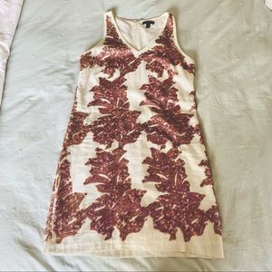 J Crew Linen Sequin Cocktail Dress